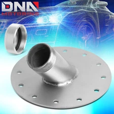 BOLT-ON FUEL CELL GAS TANK 45 1.5" REMOTE FAST FILL 2.75" FILLER NECK+CAP SILVER