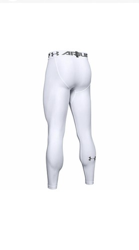 Under Armour Legging Mens 3XL White HeatGear Armour 2.0 1289577-100 - Picture 2 of 7