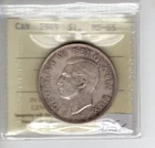 1949 Canada $1 King George VI Silver Coin MS-65 ICCS Graded
