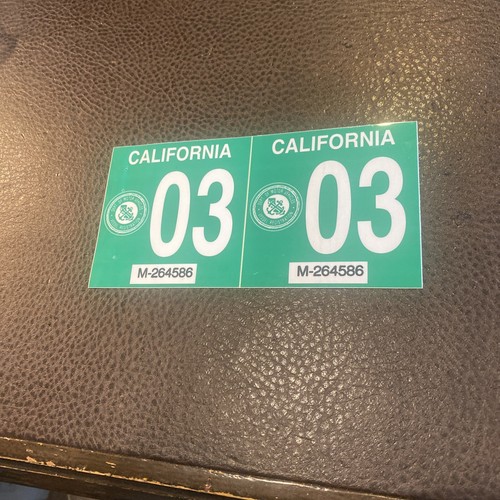 2003 California DMV Boat Registration Fishing Permit License Decal