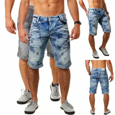 Red Bridge Herren Denim Jeans Shorts kurze Hose Vintage Look Cargo