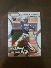 2020 Prizm Triston McKenzie RC Warming in the Pen Insert #WIP-9 Indians Panini