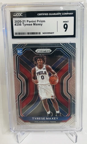 Tyrese Maxey 20-21 Panini Prizm Rookie #256 CGC 9