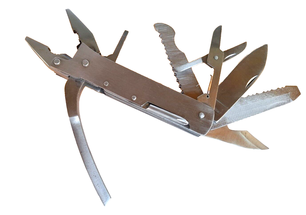 MULTI TOOL KNIFE PLIERS SCALER SCREW DRIVER WIRE CUTTER  BOTTLE CAN OPENER