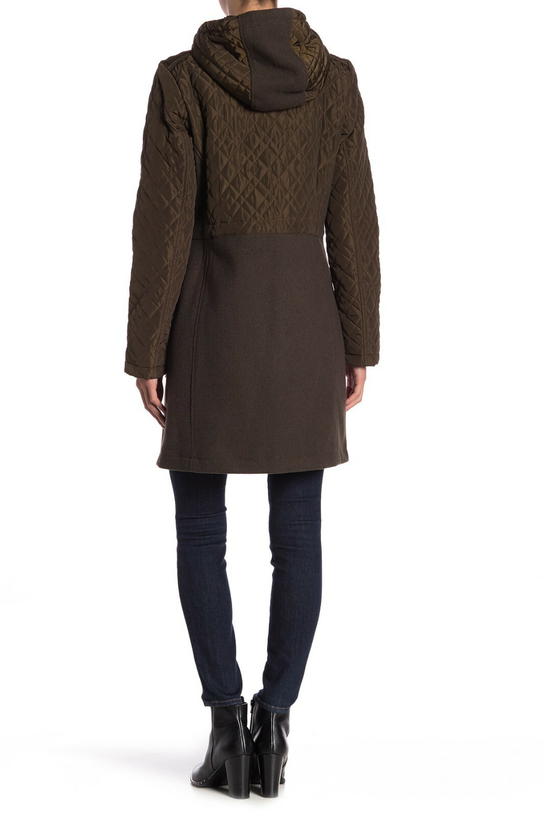 NWT LUCKY BRAND 275 OLIVE GREEN MIXED MEDIA COAT SZ M MEDIUM eBay