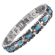 Elegant Steel Magnetic Bracelet Men Women Arthritis Pain Energy Balance Energy