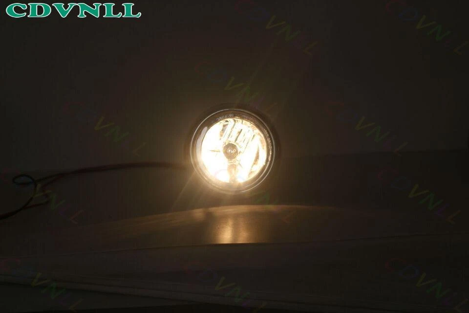 Par de faros antiniebla transparentes con bombilla para parachoques delantero Hyundai Santa Fe 2001-2006 Foto 3 de 4