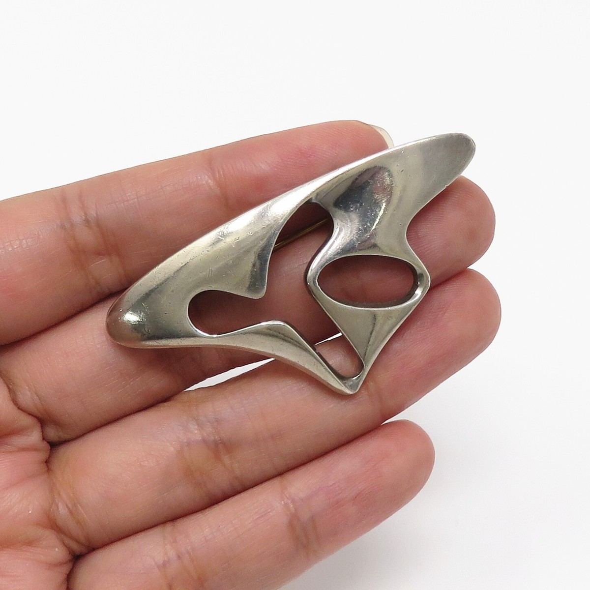 NYJEWEL Georg Jensen Denmark 925 Sterling Silver Pin Brooch