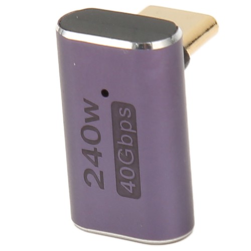 USB4.0 C Right Angle Adapter 40Gbps USB C Female To USB C Male Adapter - Zdjęcie 9 z 22