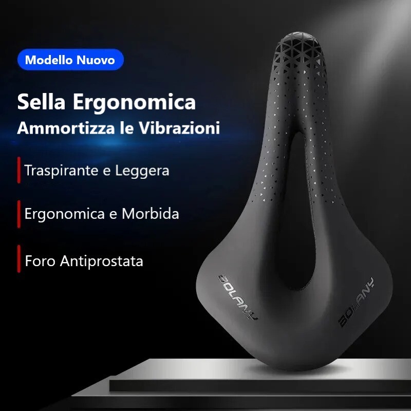 SELLA SELLINO BICI COMODA ERGONOMICA SPORTIVA BICI MTB BICI STRADA ANTIPROSTATA