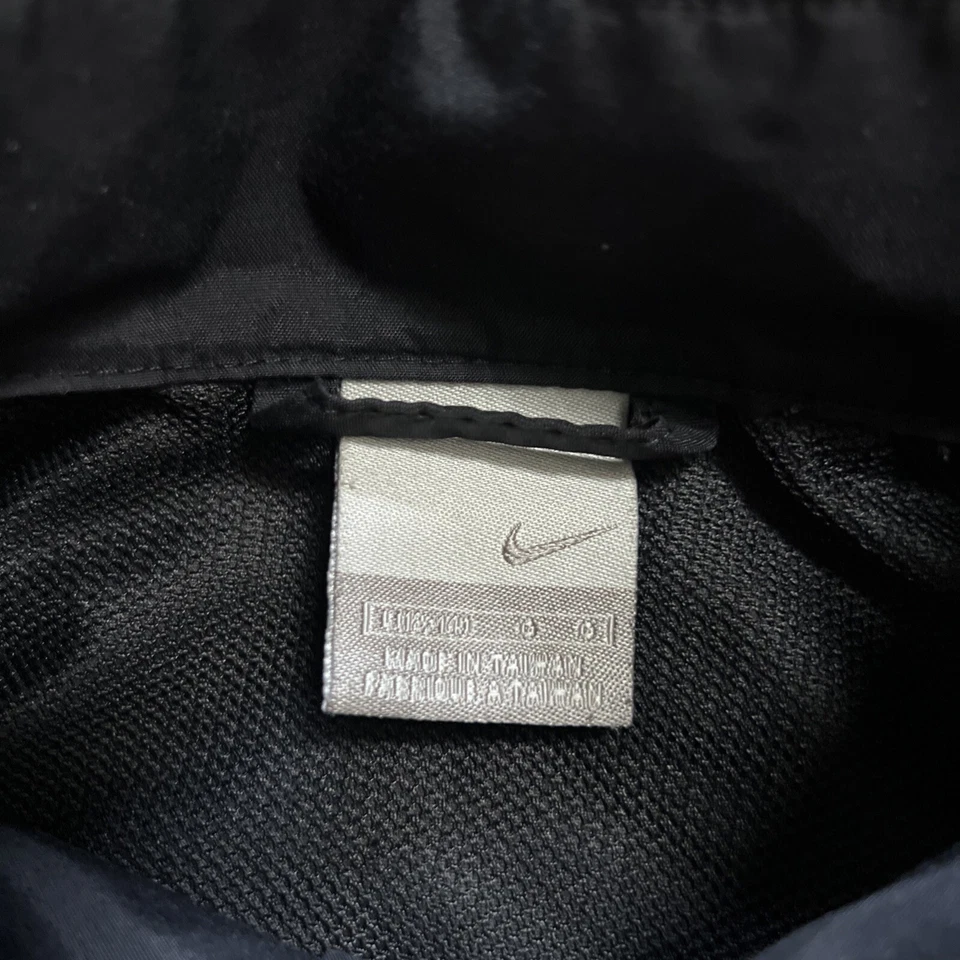 Chaqueta cortavientos vintage Nike para mujer talla grande negra cremallera completa Swoosh Y2K Foto 4 de 4