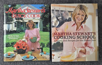 Martha Stewart Quick Cook & Cooking School, HCDJ Lot / Bundle Recipes Techniques