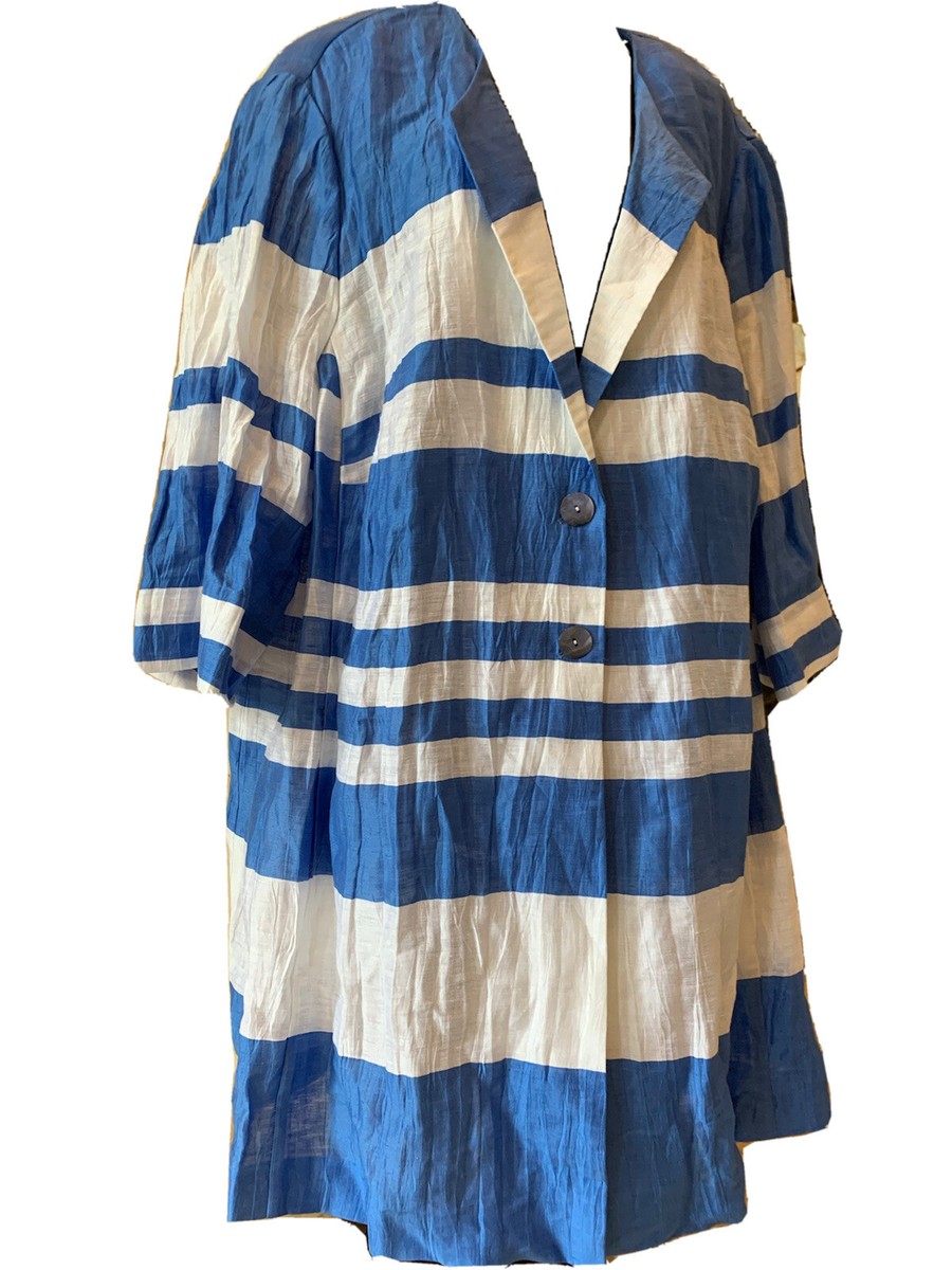 NWT Selection by ulla popken Linen Blend summer Jacket XL, US 26