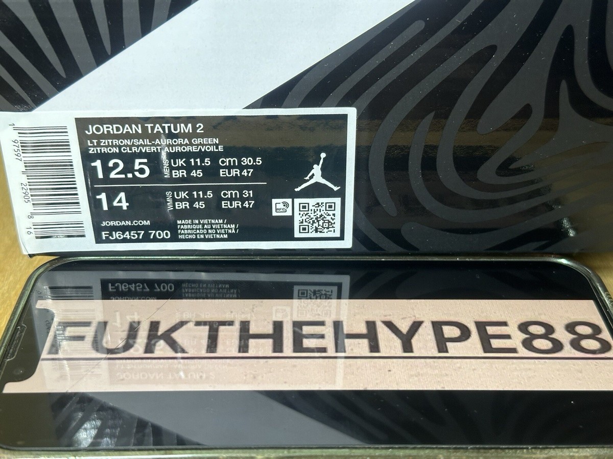 DS Jordan Tatum 2 “Lemonade” FJ6457-700 Hard To Find Men's size