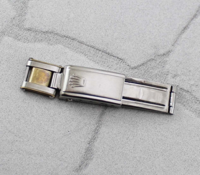 ROLEX シルバーメタルキーホルダー Original Rolex steel clasp & Link Connector for ref 7204 ladies
