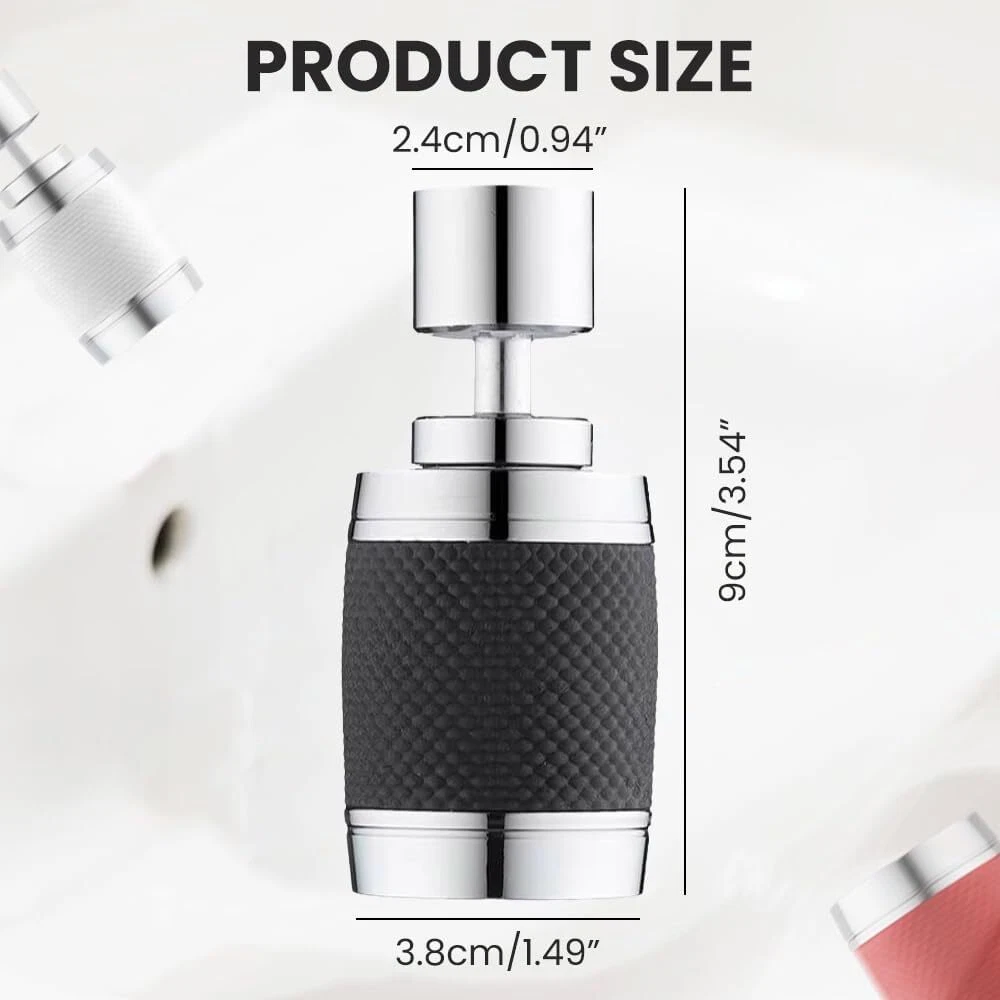 360 Grad schwenkbarer spritzwassergeschützter Wasserhahn Belüfter - 第 2 张/共 9 张