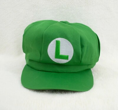 Super Mario Luigi Cap Hat Gamer Fan Merchandise Cosplay Hat 