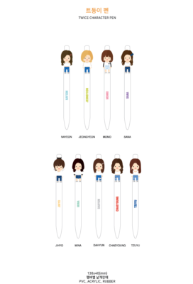 TWICE FANMEETING ONCE HALLOWEEN OFFICIAL GOODS TWICE CHARACTER PEN