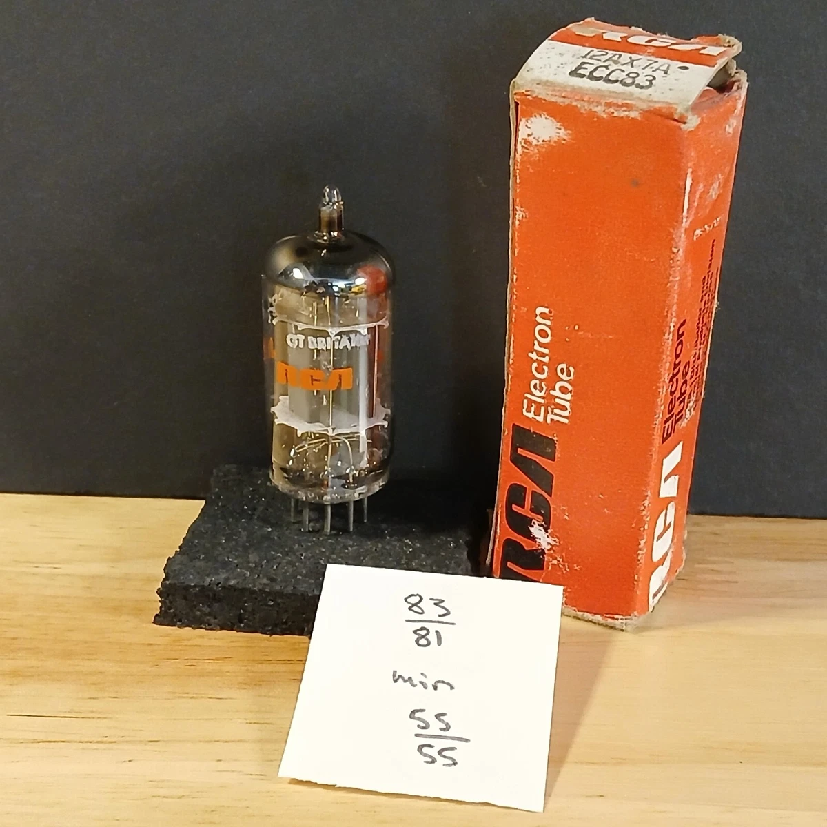 Tube National 12AX7A ECC83 – NOS, Testé, En Boîte, Pour Ampli Audio