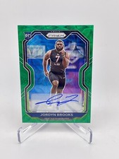 2020 Prizm Jordyn Brooks #388 Green Scope Prizm RC Auto /75 Seahawks Dolphins