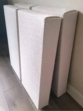 4 Sound Absorbing Acoustic Wall Panels in Bone - SET of 4