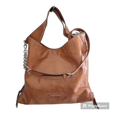 Michael Kors Devon Genuine Leather Large Shoulder Crossbody