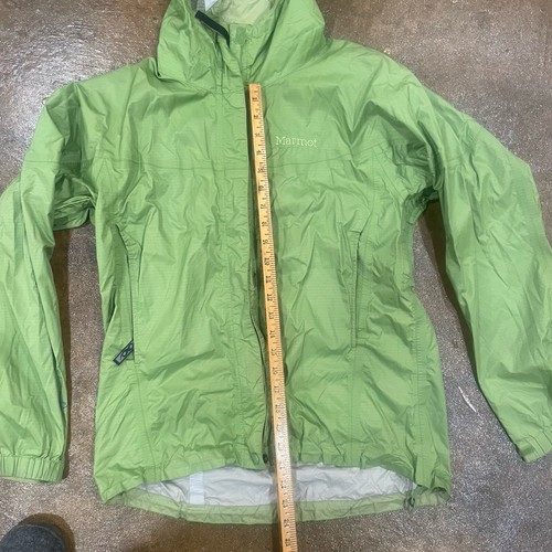 Marmot Women's Medium Precip Eco Rain Jacket in Light Green - Picture 2 of 10