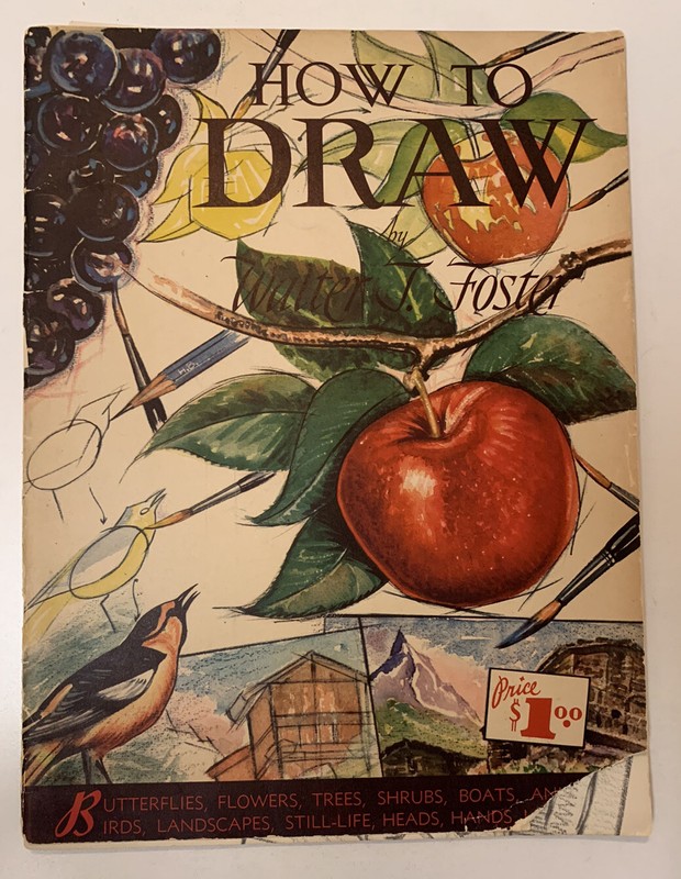 How to Draw by Walter T. Foster (butterflies, Flowers, Trees, Shrubs