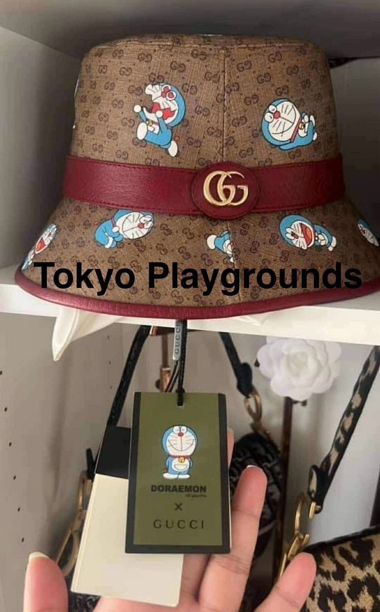 グッチ ドラえもん バケットハット M GUCCI Doraemon GUCCI - 【新品】希少 DORAEMON x GUCCI GGバケットハット M