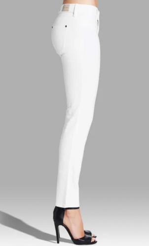 M.i.h ~ New! NWT 26 27 ~ PARIS Mid Rise Cropped SLIM Stretch White ...