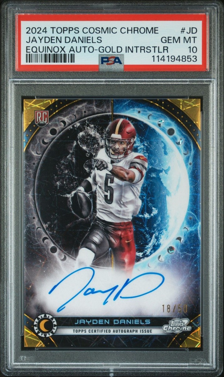 JAYDEN DANIELS 2024 Topps Chrome Cosmic Equinox GOLD REFRACTOR