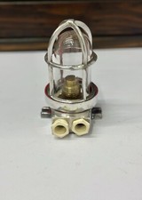 Ajmera Salvaged Ship Bulkhead Light | Vintage Aluminum Ceiling Fixture Nautical