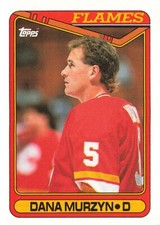 1990 Topps #304 Dana Murzyn Calgary Flames