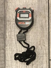 Lot of 2 Metrx Stopwatch Digital LCD Sports Timer Watch Lanyard Stop Watches NIB