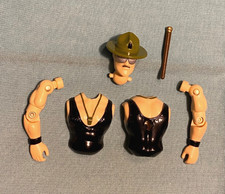 G.I. GI JOE gijoe 1986 SGT. SLAUGHTER BODY PARTS + BATON LOT chest arms FREESHIP