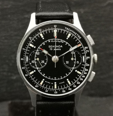 Mens Sekonda Strela 3017 Chronograph Cosmonaut's Wristwatch.