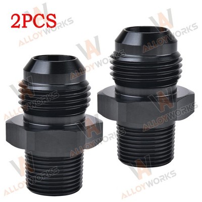 2PC 10AN Male Flare to 3/8'' NPT Pipe Fitting Adapter Straight