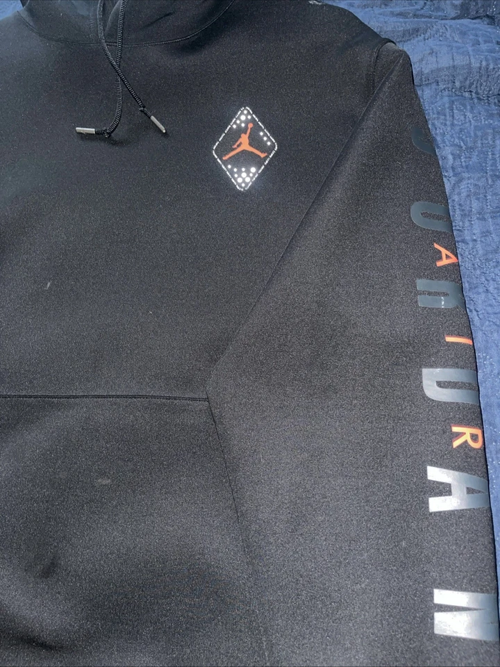 Nike Air Jordan ретро 6 инфракрасный черный пуловер толстовка с капюшоном размер большой - Изображение 2 из 4