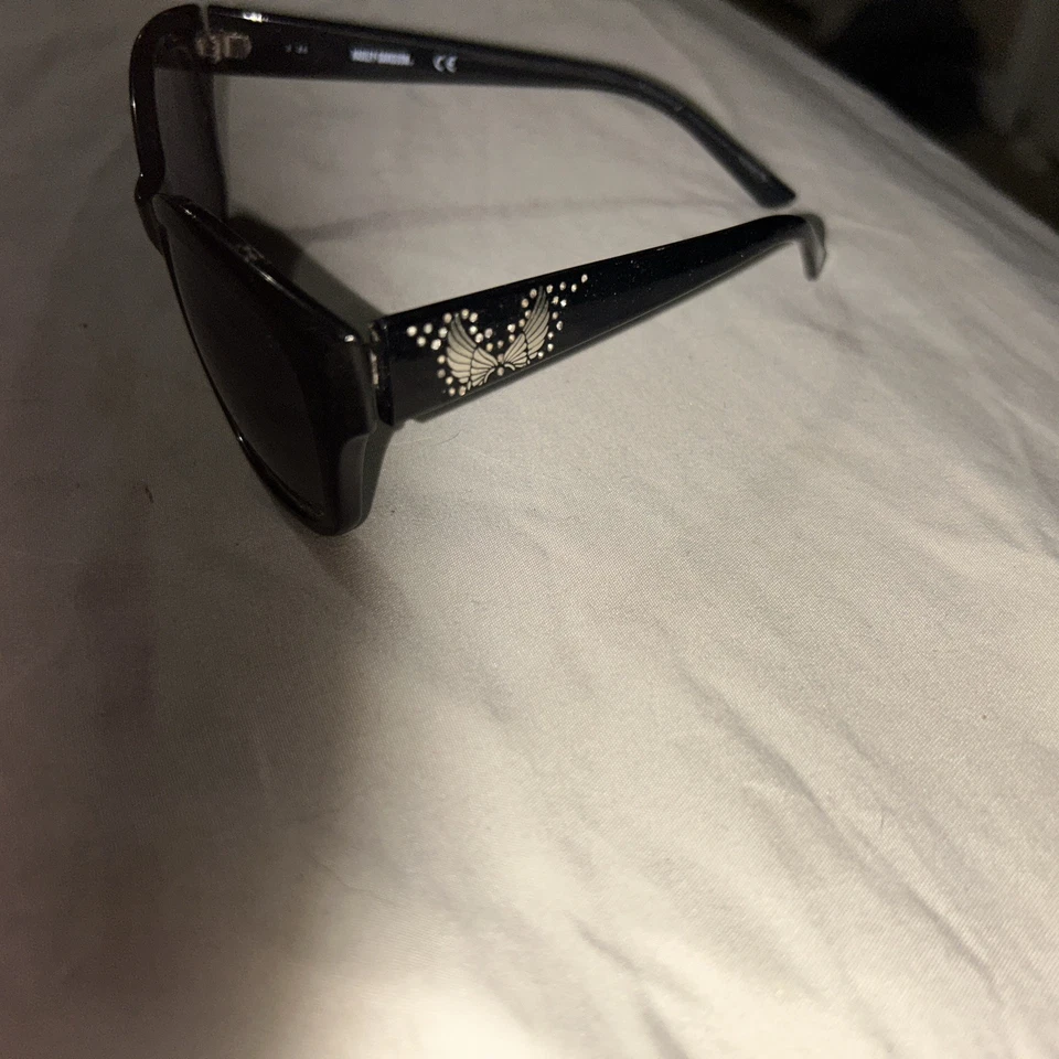 Gafas de sol Harley Davidson para mujer con joyas, negras, Foto 2 de 4