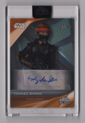 Ming-Na Wen as Fennec Shand [Black] #AU-MW Star Wars 2023 Topps Autograph card