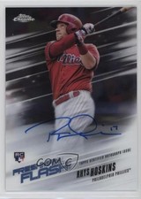 2018 Topps Chrome Freshman Flash Auto 49/99 Rhys Hoskins #FFA-RH Auto 15sd