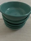 Fiesta Vintage Turquoise Fruit Bowls Set Of 5