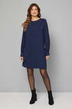 Wallis Navy Shift Dress Womens Daywear Dresses