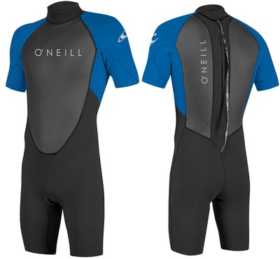 O'NEILL REACTOR-2 2mm Back Zip Herren Shorty S/S Spring Neoprenanzug Wetsuit