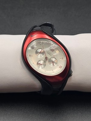 Nike Watch Triax Swift 3i WR0091 Analog 100M Sport Black Red New