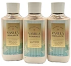 NEW Bath & Body Works Lot of 3 Bottles Vanilla Romance Daily Body Lotion 8 oz