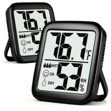 2 Pack Room Thermometer Indoor Hygrometer