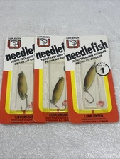 Lot Of (3) Luhr Jensen Size 1 Needlefish Wobbler Spoons, BPS 1051-001-035