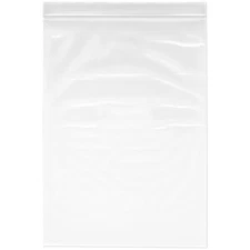 Plymor 10" x 14", 4 Mil Heavy Duty Zipper Reclosable Plastic Bags