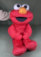 Vintage GIANT Sesame Street Elmo Plush Toy - 1995, Hasbro Playskool - 30" Tall 